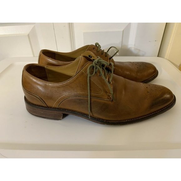 Joseph Abboud Oxfords Men’s Sz 9D Brown Leather Dress Shoes - Picture 6 of 8